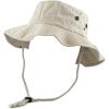 image:imageThe Hat Depot Cotton StoneWashed Safari Wide Brim Foldable DoubleSided Sun Boonie Bucket Hat2 Cotton  Putty