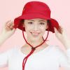 image:imageThe Hat Depot Cotton StoneWashed Safari Wide Brim Foldable DoubleSided Sun Boonie Bucket Hat2 Cotton  Red