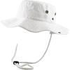 image:imageThe Hat Depot Cotton StoneWashed Safari Wide Brim Foldable DoubleSided Sun Boonie Bucket Hat2 Cotton  White