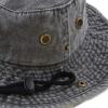 image:imageThe Hat Depot Cotton StoneWashed Safari Wide Brim Foldable DoubleSided Sun Boonie Bucket Hat3 Pigment  Black