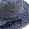 image:imageThe Hat Depot Cotton StoneWashed Safari Wide Brim Foldable DoubleSided Sun Boonie Bucket Hat3 Pigment  Blue
