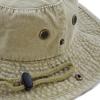 image:imageThe Hat Depot Cotton StoneWashed Safari Wide Brim Foldable DoubleSided Sun Boonie Bucket Hat3 Pigment  Khaki