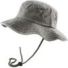 image:imageThe Hat Depot Cotton StoneWashed Safari Wide Brim Foldable DoubleSided Sun Boonie Bucket Hat3 Pigment  Olive