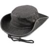 image:imageThe Hat Depot Cotton StoneWashed Safari Wide Brim Foldable DoubleSided Sun Boonie Bucket Hat4 Black Denim