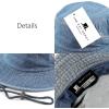 image:imageThe Hat Depot Cotton StoneWashed Safari Wide Brim Foldable DoubleSided Sun Boonie Bucket Hat4 Dkdenim