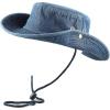 image:imageThe Hat Depot Cotton StoneWashed Safari Wide Brim Foldable DoubleSided Sun Boonie Bucket Hat4 Dkdenim