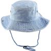 image:imageThe Hat Depot Cotton StoneWashed Safari Wide Brim Foldable DoubleSided Sun Boonie Bucket Hat4 Lt Denim