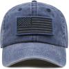 image:imageThe Hat Depot Cotton amp Pigment Low Profile Tactical Operator USA Flag Patch Military Army Cap1 Pigment  Blue