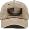 image:imageThe Hat Depot Cotton amp Pigment Low Profile Tactical Operator USA Flag Patch Military Army Cap1 Pigment  Khaki