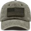 image:imageThe Hat Depot Cotton amp Pigment Low Profile Tactical Operator USA Flag Patch Military Army Cap1 Pigment  Olive