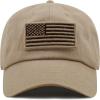 image:imageThe Hat Depot Cotton amp Pigment Low Profile Tactical Operator USA Flag Patch Military Army Cap2 Cotton  Khaki
