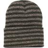 image:imageThe Hat Depot Fashion Junior Youth Unisex Soft Warm Stripe Knit Beanie Winter Hat Made in USA Khaki