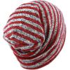 image:imageThe Hat Depot Fashion Junior Youth Unisex Soft Warm Stripe Knit Beanie Winter Hat Made in USA Red