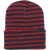 image:imageThe Hat Depot Fashion Junior Youth Unisex Soft Warm Stripe Knit Beanie Winter Hat Made in USA RedNavy