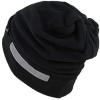 image:imageThe Hat Depot Fleece Winter Functional Beanie Hat Cold WeatherReflective Safety for Everyone Performance StretchBlack