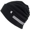image:imageThe Hat Depot Fleece Winter Functional Beanie Hat Cold WeatherReflective Safety for Everyone Performance StretchBlack