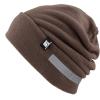 image:imageThe Hat Depot Fleece Winter Functional Beanie Hat Cold WeatherReflective Safety for Everyone Performance StretchBrown