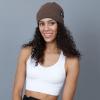 image:imageThe Hat Depot Fleece Winter Functional Beanie Hat Cold WeatherReflective Safety for Everyone Performance StretchBrown