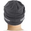 image:imageThe Hat Depot Fleece Winter Functional Beanie Hat Cold WeatherReflective Safety for Everyone Performance StretchCharcoal