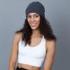 image:imageThe Hat Depot Fleece Winter Functional Beanie Hat Cold WeatherReflective Safety for Everyone Performance StretchCharcoal
