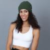 image:imageThe Hat Depot Fleece Winter Functional Beanie Hat Cold WeatherReflective Safety for Everyone Performance StretchDark Green