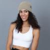 image:imageThe Hat Depot Fleece Winter Functional Beanie Hat Cold WeatherReflective Safety for Everyone Performance StretchKhaki