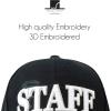 image:imageThe Hat Depot Law Enforcement 3D Embroidered Hat4 Staff  Black