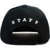 image:imageThe Hat Depot Law Enforcement 3D Embroidered Hat4 Staff  Black
