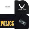 image:imageThe Hat Depot Law Enforcement 3D Embroidered Hat5 Made in Usa Police Beanie  Gold