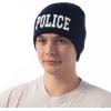 image:imageThe Hat Depot Law Enforcement 3D Embroidered Hat5 Made in Usa Police Beanie  NavyWhite