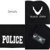 image:imageThe Hat Depot Law Enforcement 3D Embroidered Hat5 Made in Usa Police Beanie  White