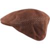 image:imageThe Hat Depot Light Weight Classic Mesh Newsboy Ivy Gatsby Cabbie Golf Hat CapBrown