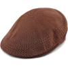 image:imageThe Hat Depot Light Weight Classic Mesh Newsboy Ivy Gatsby Cabbie Golf Hat CapBrown
