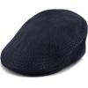 image:imageThe Hat Depot Light Weight Classic Mesh Newsboy Ivy Gatsby Cabbie Golf Hat CapNavy