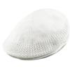 image:imageThe Hat Depot Light Weight Classic Mesh Newsboy Ivy Gatsby Cabbie Golf Hat CapWhite