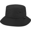 image:imageThe Hat Depot Lightweight Quick Dry Polyester Packable Nylon Bucket Sun Hat2 Light  Black