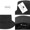 image:imageThe Hat Depot Lightweight Quick Dry Polyester Packable Nylon Bucket Sun Hat2 Light  Black
