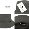 image:imageThe Hat Depot Lightweight Quick Dry Polyester Packable Nylon Bucket Sun Hat2 Light  Dark Gray