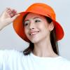 image:imageThe Hat Depot Lightweight Quick Dry Polyester Packable Nylon Bucket Sun Hat2 Light  Neon Orange