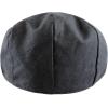 image:imageThe Hat Depot Linen Paisley Lining Cool Newsboy Ivy HatBlack