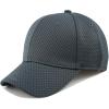 image:imageThe Hat Depot Mens Curved Brim Stretch Fit Mesh 6 Panel Fitted Baseball CapDark Grey