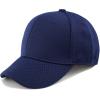 image:imageThe Hat Depot Mens Curved Brim Stretch Fit Mesh 6 Panel Fitted Baseball CapNavy