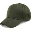 image:imageThe Hat Depot Mens Curved Brim Stretch Fit Mesh 6 Panel Fitted Baseball CapOlive