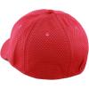 image:imageThe Hat Depot Mens Curved Brim Stretch Fit Mesh 6 Panel Fitted Baseball CapRed