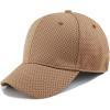 image:imageThe Hat Depot Mens Curved Brim Stretch Fit Mesh 6 Panel Fitted Baseball CapTimber