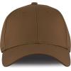 image:imageThe Hat Depot Plain Stretched One Size Spandex Cotton Fitted Cap Brown