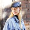 image:imageThe Hat Depot Soft Faux Leather Flat Ivy Gatsby Newsboy Driving Hat CapNavy