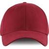 image:imageThe Hat Depot Spandex Plain Stretched One Size Cotton Fitted Cap Burgundy
