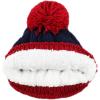 image:imageThe Hat Depot Thick Womens Sherpa Lining Winter Beanie with Pearl Decoration Knit HatNavyred