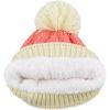 image:imageThe Hat Depot Thick Womens Sherpa Lining Winter Beanie with Pearl Decoration Knit HatPeachbeige